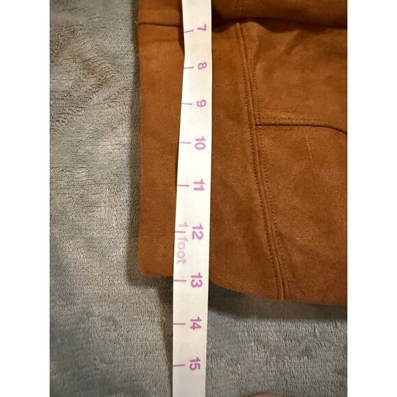 NWOT Anthropologie faux suede legging pants in cedar Brown Size 26 Professional - Picture 6 of 9